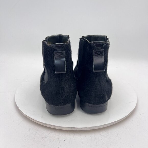 Adiev Paris Women Size 8 Black Suede Pull On Side Elastic Ankle Chelsea Boot - Picture 7 of 16